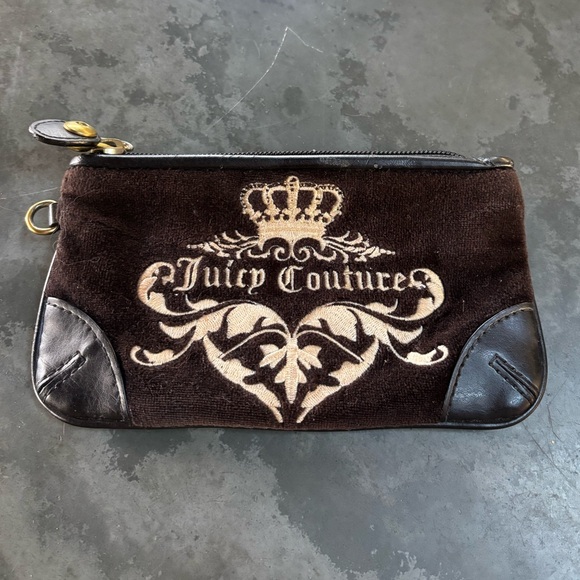 Juicy Couture Handbags - Juicy Couture Black Velvet Wallet